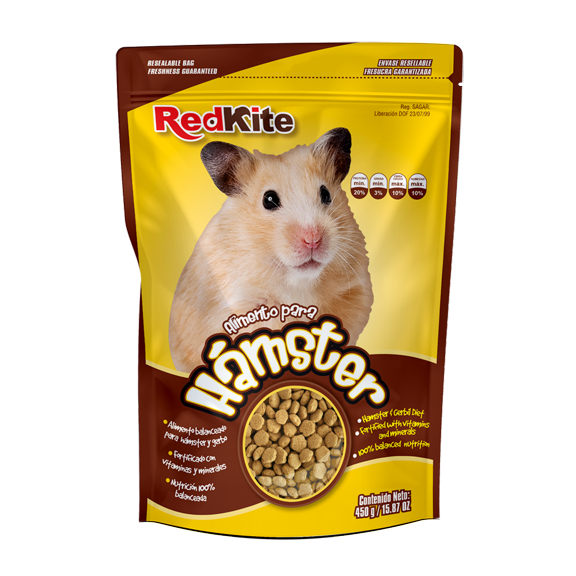 Alimento para Hámster 450 G RedKite Alimento balanceado para hámster y gerbo