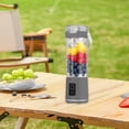 thumbnail image 4 of CaiYueKe USB Rechargeable Portable Juicer Blender Personal Smoothie Maker Travel Handheld Blender for Fruits Vegetables Shakes Protein Mixing Electric Blender Cup with Lid, 4 of 7