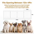 thumbnail image 3 of Cerca para perros Snuowu 41 cm plegable de 4 paneles blanca, 3 of 7