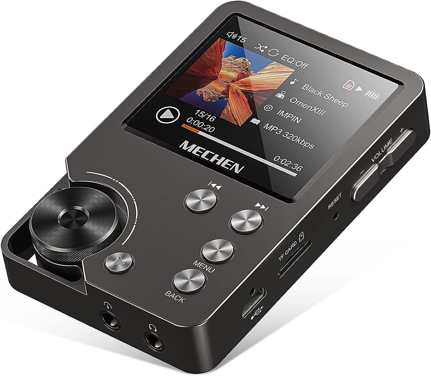 Reproductor MP3 MECHEN M30 HiFi DSD 128 64GB sin pérdidas Gris