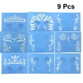 thumbnail image 2 of Plantillas de pintura facial de 9 piezas para decoraciones de Halloween, 2 of 3