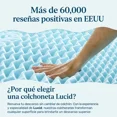 thumbnail image 4 of Lucid - Colchoneta de Memory Foam con Gel - Sobrecolchón de 5 Zonas de 7.5 cm - Topper para Colchón - Individual, 4 of 7