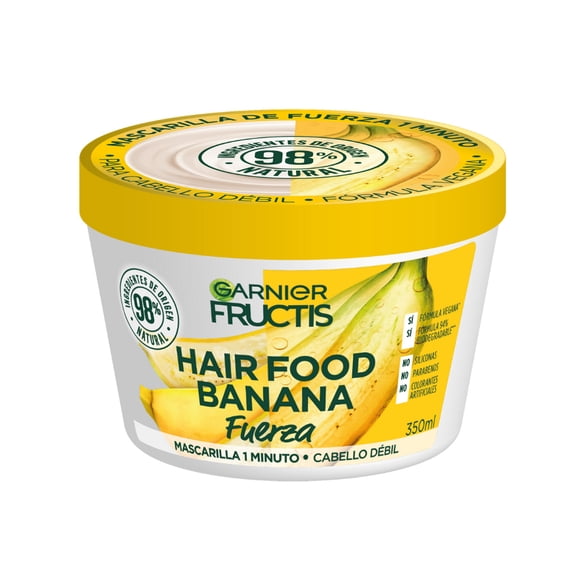 Mascarilla para cabello Garnier Fructis hair food banana cabello débil 350 ml