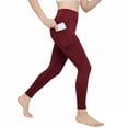 thumbnail image 1 of Amzcrzy Leggings Yoga Niñas 4 A 13 Años Cintura Alta Deportivos Cómodos Elásticos Control Abdomen Suaves Tacto Agradable Con Bolsillos Correr Ejercicio Rojo, 1 of 8