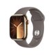 thumbnail image 1 of Smartwatch Apple Series 9 (GPS + Cellular) Caja de acero inoxidable Dorado 41MM correa deportiva Gris talla S/M, 1 of 4