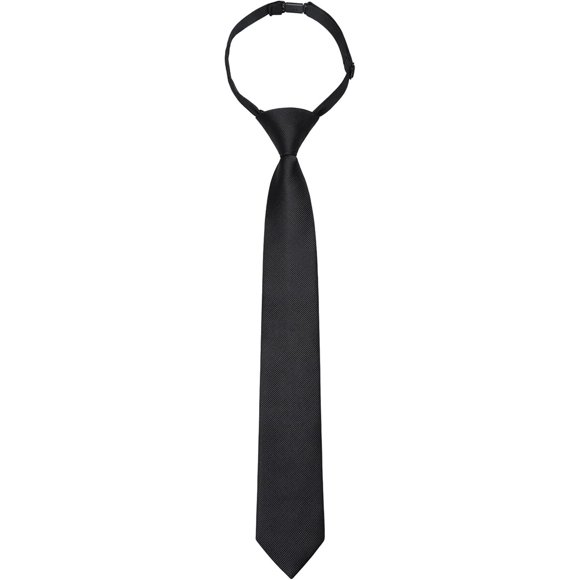 Enlision Corbata Infantil Preanudada 5.5 cm x 38 cm para Niños de 8 a 12 Años Color Negro