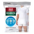 thumbnail image 3 of Playera Rinbros Originales para Hombre, 3 Piezas Blanco Talla M, 3 of 3