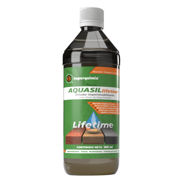 Sellador Hidrofugante imperquimia Aquasil Lifetime Wetlook Transparente 1 L