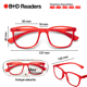 thumbnail image 4 of Lentes de Lectura B+D Max Readers Rojo, 4 of 9