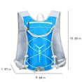 thumbnail image 4 of Mochila de hidratación con vejiga de 2L - Mochila ligera para ciclismo y senderismo para correr, acampar - Malla transpirable, tiras reflectantes (azul), 4 of 8