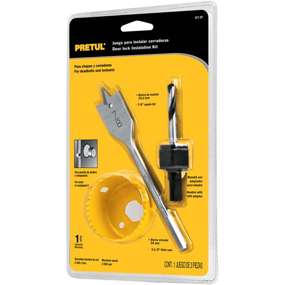 Kit De 3 Sierras Cortacírculos Para Madera Pretul
