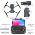 thumbnail image 4 of Mini drone Axnen 4K XT9 3 Battery con dual cámara HD 2.4GHz 3 baterías Oscuro Gris, 4 of 4