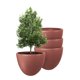 thumbnail image 1 of Atmos Homeware Macetas Decorativas para Interior y Exterior |  4 Maceta Grande de Plástico con Capacidad para 45 Litros | Modelo Bis color Terracota 4 Piezas., 1 of 6