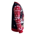 thumbnail image 3 of Suéter Navideño para Hombre George Galleta de Jengibre Ugly Sweater Azul con Rojo, Talla M, 3 of 4