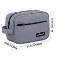 thumbnail image 3 of MTBLYS Neceser de viaje para hombre | Kit de aseo portátil de gran capacidad | Organizador de maquillaje de poliéster resistente al agua | Con gancho para colgar, 3 of 9