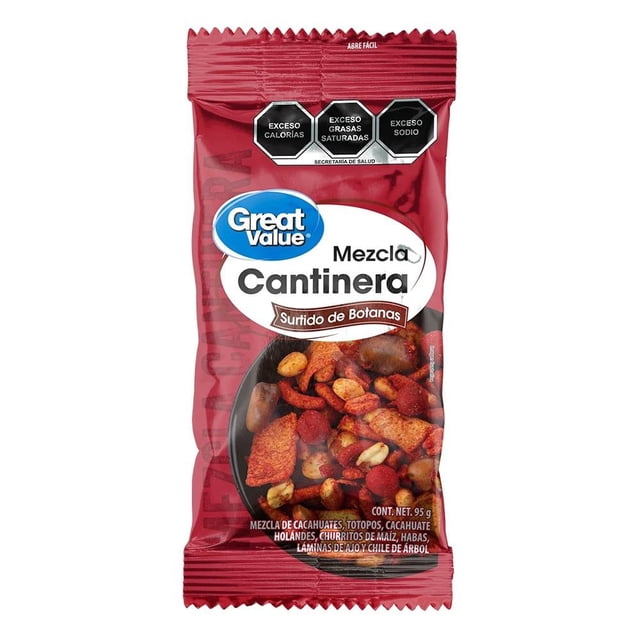 Surtido de botanas Great Value mezcla cantinera 95 g