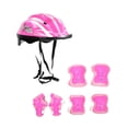 thumbnail image 3 of Casco de bicicleta para niños con codos, lindo casco de patineta multifuncional con Rosa, 3 of 9