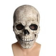 thumbnail image 4 of Máscara de  boca movible Cara completa Decorativo Creepy Headgear Scary Gris, 4 of 7