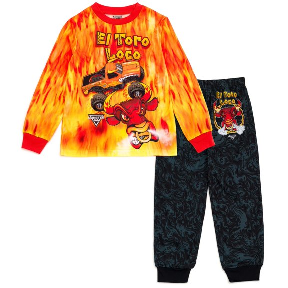 Conjunto de pijama Monster Jam El Toro Loco Toddler Boys 3T