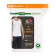 thumbnail image 4 of Camiseta Fruit of the Loom para Hombre Camiseta Interior Algodón Sustentable Blanca 3 Piezas Talla G, 4 of 4