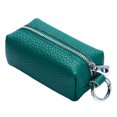 thumbnail image 2 of Qarigey Cartera de mujer, llaves de cuero, llavero portátil, monedero, organizador para mujer Carteras Verde oscuro, 2 of 6