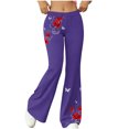 thumbnail image 3 of TaTaai Women's Loose Comfortable Flared Wide Leg Yoga Pants Fashion Casual Sports Fitness Trousers Soft Breathable All Match Daily Wear Gift, 3 of 7