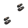 thumbnail image 2 of Sonducket Pantuflas de suela gruesa y , cómodas y elegantes, con plataforma y punta abierta, pantuflas para hombre y mujer, zapatillas con punta Negro 44/45.1 2piezas, 2 of 6