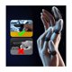 thumbnail image 2 of 6pzs Guantes Dedales Dedos Gamer Original Touch Profesional NEGRO GRIS, 2 of 5