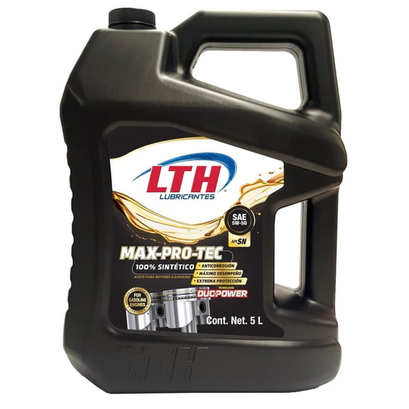 Aceite Motor Sintetico LTH 5w50 Max Pro Tec 5 Litros