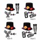 thumbnail image 5 of Juego De 4 Disfraces De Halloween, Sombrero, Guantes, Mallas y Moño, Catrin o Catrina, Fiesta, 5 of 5