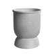 thumbnail image 3 of Florero Prichos Vidrio Blanco Ovalado1 Pieza, 3 of 6