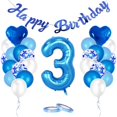 thumbnail image 4 of Billuyoard Conjunto de decoraciones de globos de cumpleaños Decoraciones de fiesta de cumpleaños para sesión de fotos de cumpleaños Prop y fiesta de Kits de decoración para fiestas No.9, 4 of 6