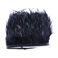 thumbnail image 2 of 1 metro de plumas artificiales con flecos, cinta para confección de vestidos, manualidades de costura negras teñidas, uso amplio, disfraz DIY, disfraz, 2 of 9