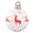 thumbnail image 2 of Xihbxyly Bola Navideña Inflable de 60 Cm para Exteriores, Pvc Resistente, Resistente a La Intemperie, Acabado Vibrante, Ideal para Patio o Porche, con Diseño de Papá Noel o Ladrón Navideño, para Deco, 2 of 2
