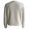 thumbnail image 2 of Suéter George para Mujer, con Perlas, Cuello Redondo Crema Talla Ch, 2 of 4