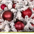 thumbnail image 4 of Esferas para árbol de navidad Artego extra grandes de 15 cm de diámetro paq 6 esferas  Vino Línea SKY 3 diversos acabados navideños Mate, brillantes, cromadas para colgar Christmas ornaments, 4 of 7