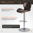 thumbnail image 3 of Set De 2 Bancos Barra Cocina Silla Regulable Diseño Acabado de la estructura Cromado Color Café Blick, 3 of 8