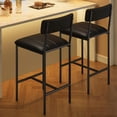 thumbnail image 1 of Yeshouse Juego de 2 sillas de comedor, sillas de cocina de cuero sintético para 2, juego de sillas tapizadas para comedor, silla negra para varias mesas, cocina, apartamento, fácil montaje, 1 of 6