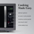 thumbnail image 3 of Farberware Countertop Microwave 1000 Watts, 1.1 cu ft - Microwave Oven With LED Lighting and Child Lock - Perfect for Apartments and Dorms - Easy Clean Black Stainless Steel, 3 of 5