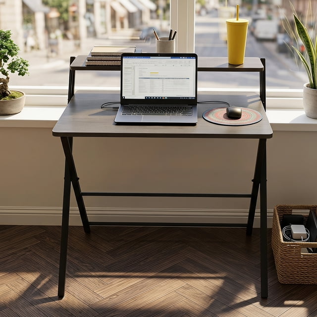 Escritorio de Estudio Mesa de Laptop Marron FurnitureR moderno