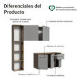 thumbnail image 4 of Mueble de Cocina Compacto 120cm Marrón/Gris Easy Madesa, 4 of 10