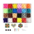 thumbnail image 2 of Kit de manualidades con 2400 cuentas Hama Fuse Beads, diseño de pixel art, 24 colores 3D Estilo 1, 2 of 9