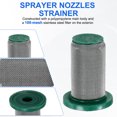 thumbnail image 2 of Uxcell 3-Pack Filtros para Boquillas de Pulverización, 8079-PP-100 Filtro de Boquilla Ant goteo de Plástico para Boquilla de Pulverización Teejet [Verde], 2 of 7