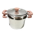 thumbnail image 3 of Sartén Sartén Cocina Utensilios de cocina Multipropósito Acero inoxidable Leche Olla Antiadherente Wok Huevo Sartén para fiesta, restaurante, co Olla de sopa rosa, 3 of 9