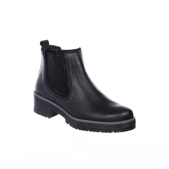 Botines Para Dama/Juvenil Moda Casual Confort Piel Negro negro 23