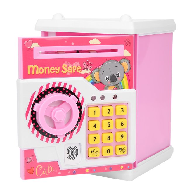 Caja de dinero electrónica, caja de dinero, linda caja de dinero de dibujos animados, caja de ahorro de dinero con música, respuesta rápida
