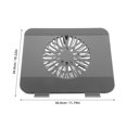 thumbnail image 2 of unbranded Soporte Ergonómico Plegable Para Laptop Y Tablet Con Ventilador Para Enfriamiento Y Uso En Escritorio, 2 of 8