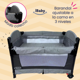 thumbnail image 4 of Cuna Corral Mecedora Y Colecho 4en1 Para Bebés Tuscani Ibaby negro, 4 of 10