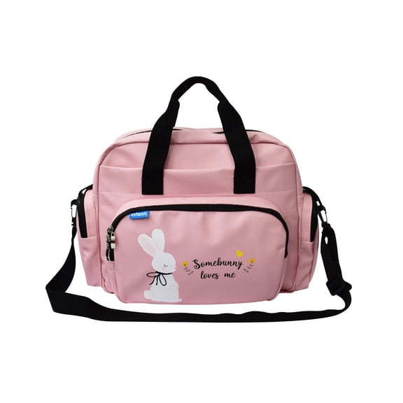 Pañalera Infanti estilo maleta rosa Somebunny Loves Me