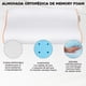 thumbnail image 4 of Almohada Memory Foam Estándar Gel Ajustable Suave Cómoda Moldeable Cojin Comodo Para Dormir, 4 of 6